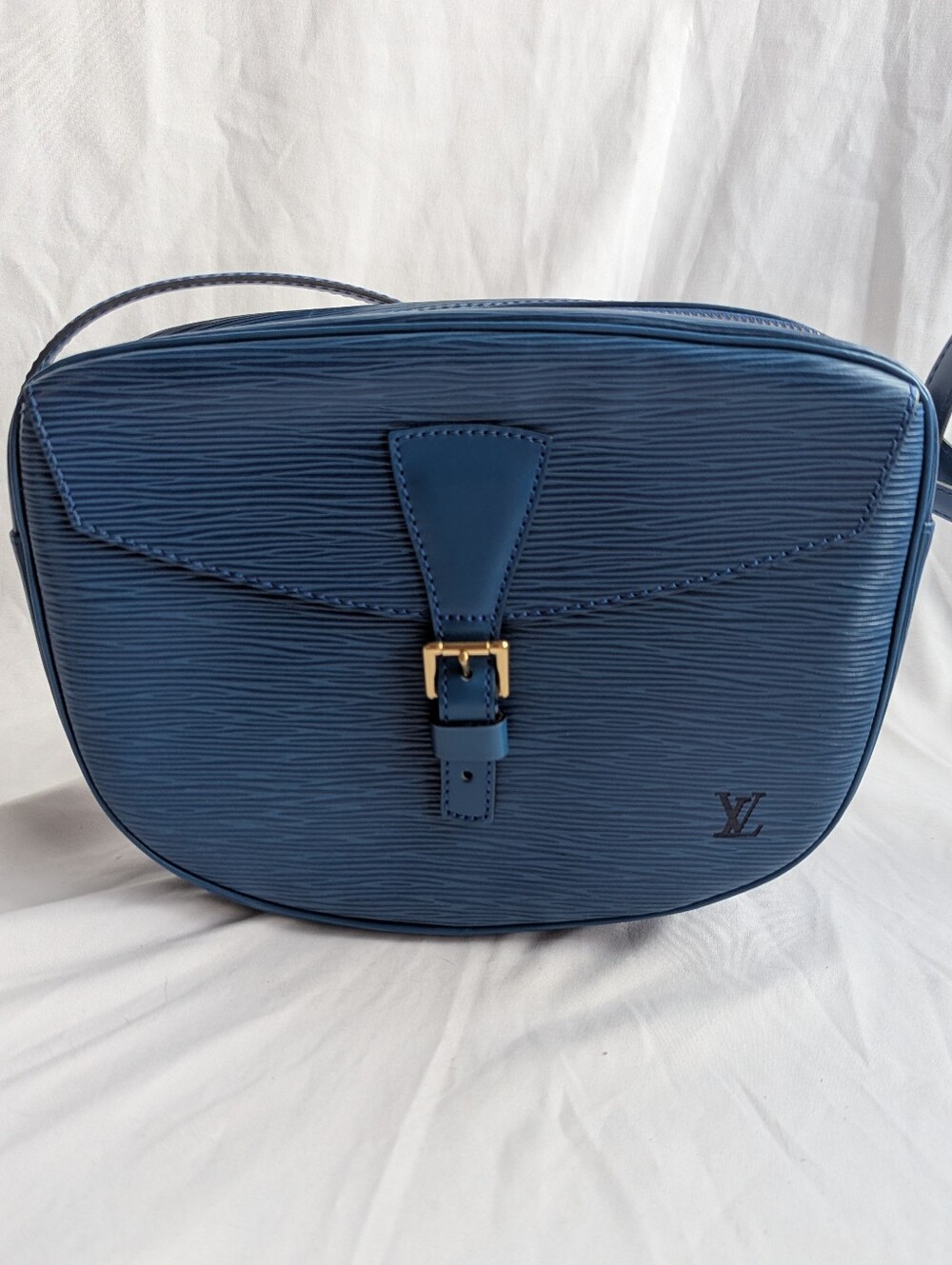 Louis Vuitton Jeune Fille PM Epi Blue Leather Crossbody Bag